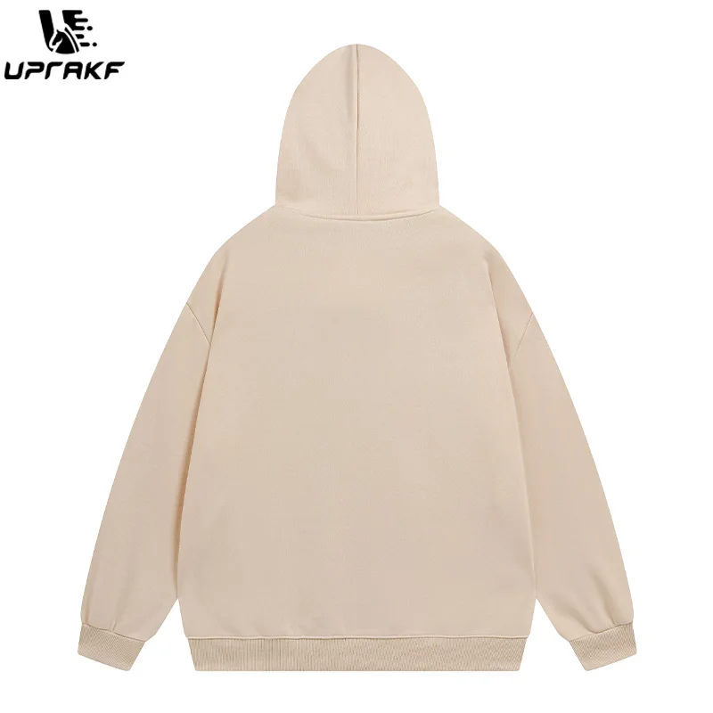 UPRAKF M Graphic Hoodie Streetwear High Quality Hip Hop Fashion Casual Tops Pullovers Long Sleeve Autumn