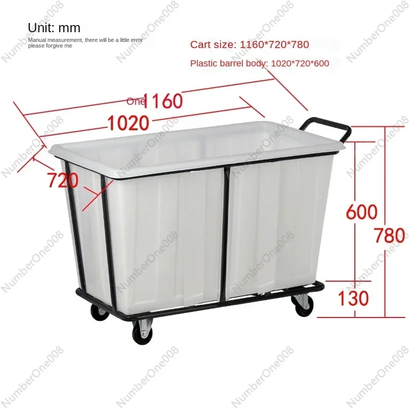 

Laundry Factory Large Linen Truck Hotel Trolley Cloth Hay Feeder Push Truck Clothing Factory Collection Car