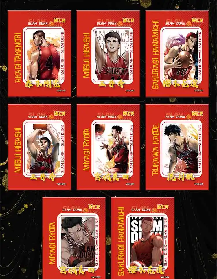 Anime Slam Dunk Card Full Set Signature Card Hot Stamping Card MVP Sakuragi Flower Road Rukawa Kaede ZR SSP Card Christmas Gift