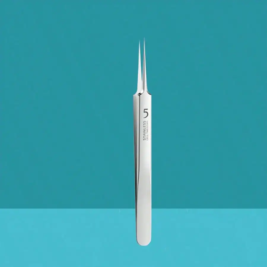 مجموعة مزيل الرؤوس السوداء والعيوب من الفولاذ المقاوم للصدأ أدوات استخلاص حب الشباب غير المعطرة للوجه والأنف، مجموعة العناية بالوجه من نوع الجلد الطبيعي #6