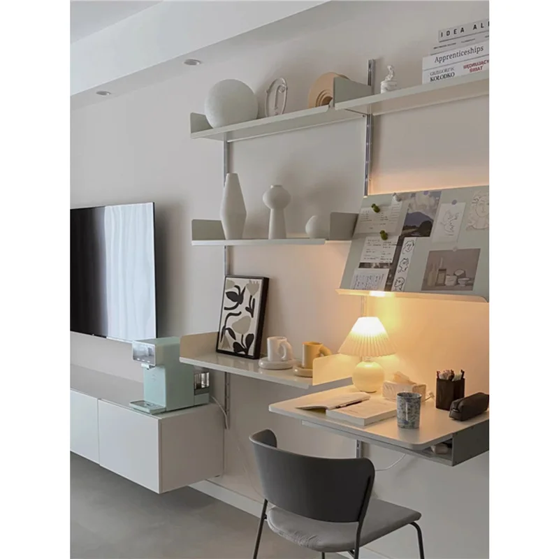 Track Bookshelf Shelf Simple Ins Wind Wall System Combination Wall Baffle Display Storage Rack