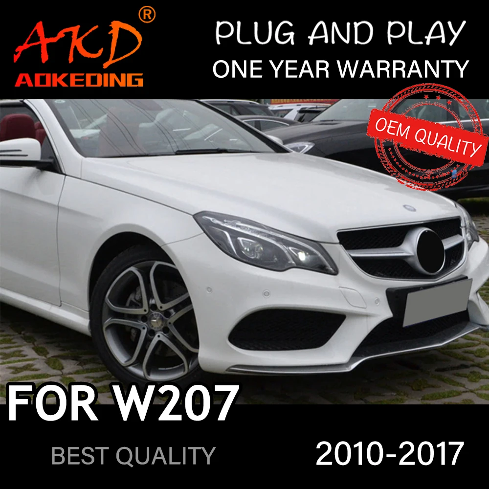 

Фары для Benz W207 2010-2017 E200 автомобильные светодиодный товартовары DRL Hella ксеноновые линзы Hella Hid H7 E260 E300 автомобильные аксессуары