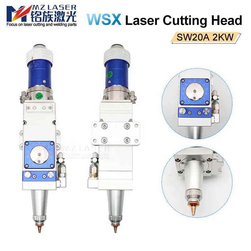 Mingla ser 2000W 3D PC WSX La ser Pipe Cutting Head SW20A For Fiber La ser Cutting Machine