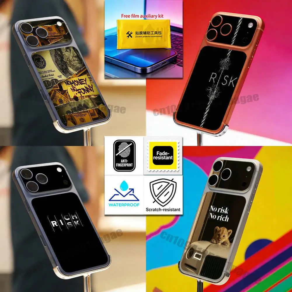 

For Money Trading Day Trader Risk Rich iPhone 17 Pro Max Phone Back Film Decal Skin Wrap Protective Sticker Full Cover