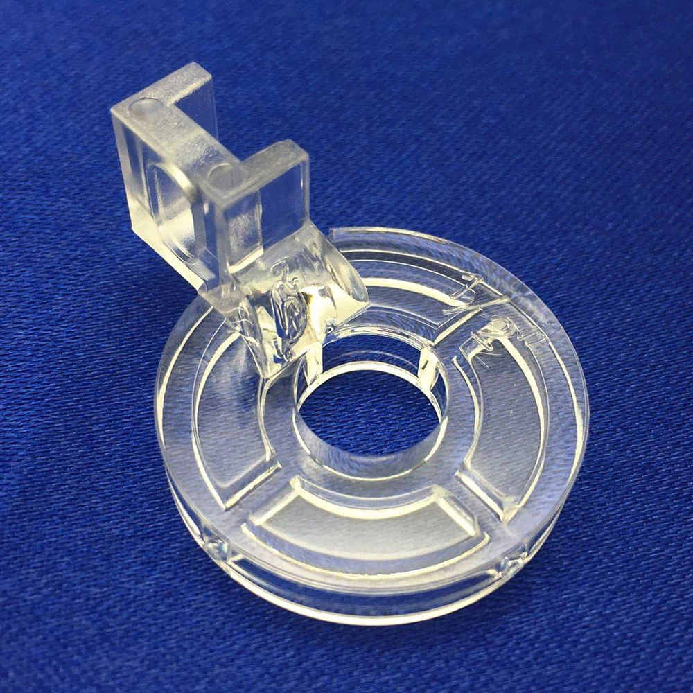 Clear Free-Motion Echo Quilting Embroidery Presser Foot Low Shank Sewing Machines 1/2\