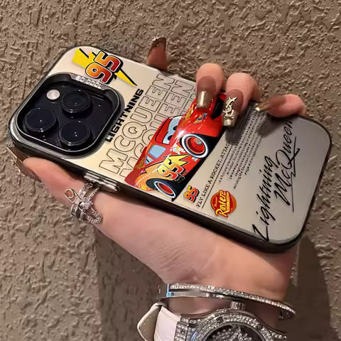 Cars Lightning McQueen Phone Case for Samsung Galaxy S23 S24 S25 S22 Ultra S21 Plus FE A56 A36 A26 5G A16 A06 4G Note 20 Cover