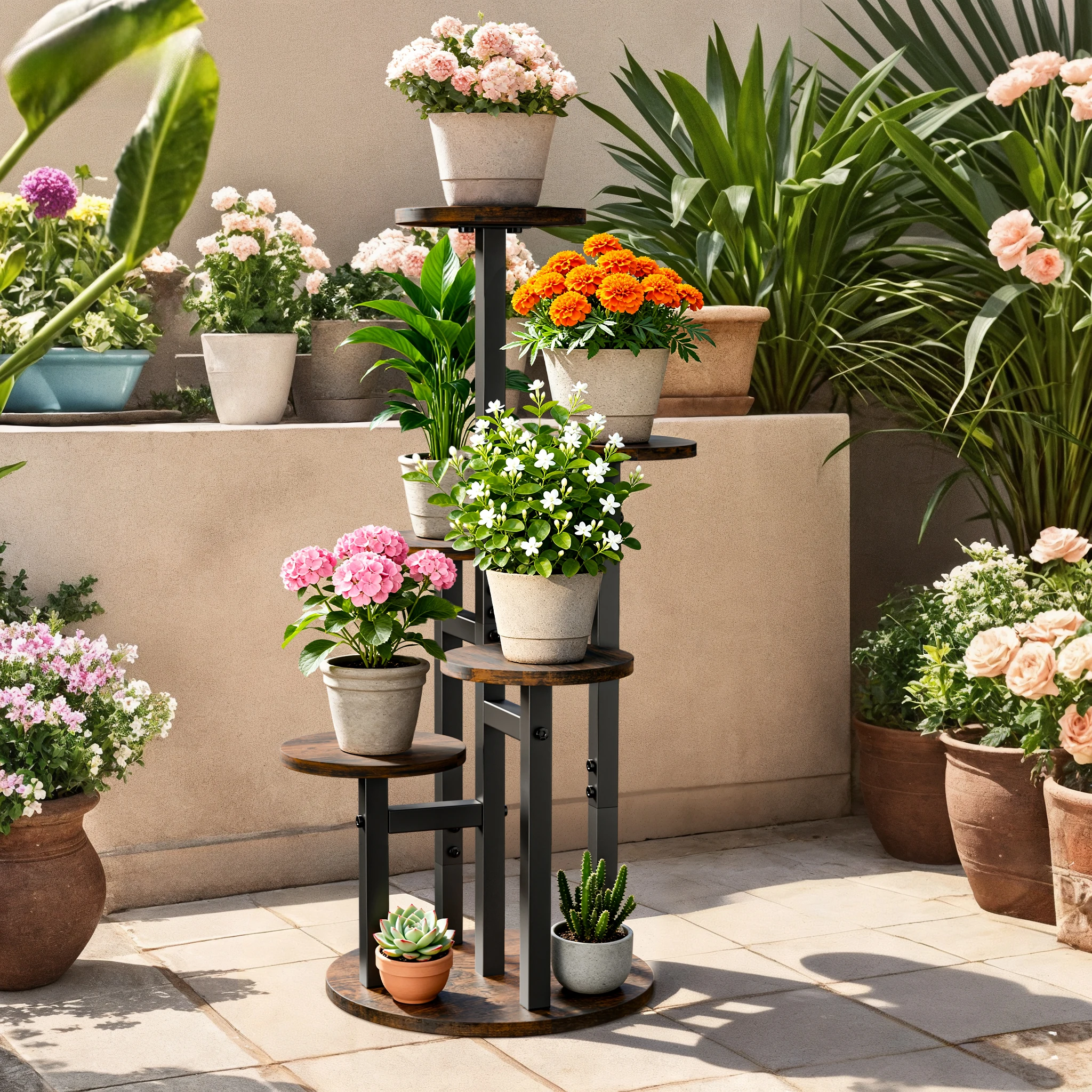 Vertical Planter - 5-Tier Vertical Plant Stand, Space-Saving Flower
