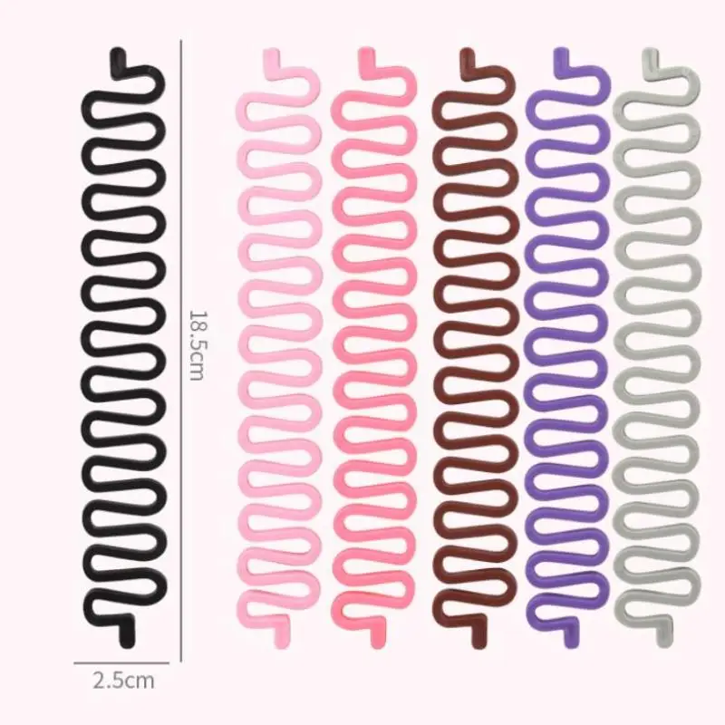 Fish Bone Hair Braiding Tool Magic French Twist Styling Bun Maker Portable Reusable for Home Salon Girls Daily Hairstyling