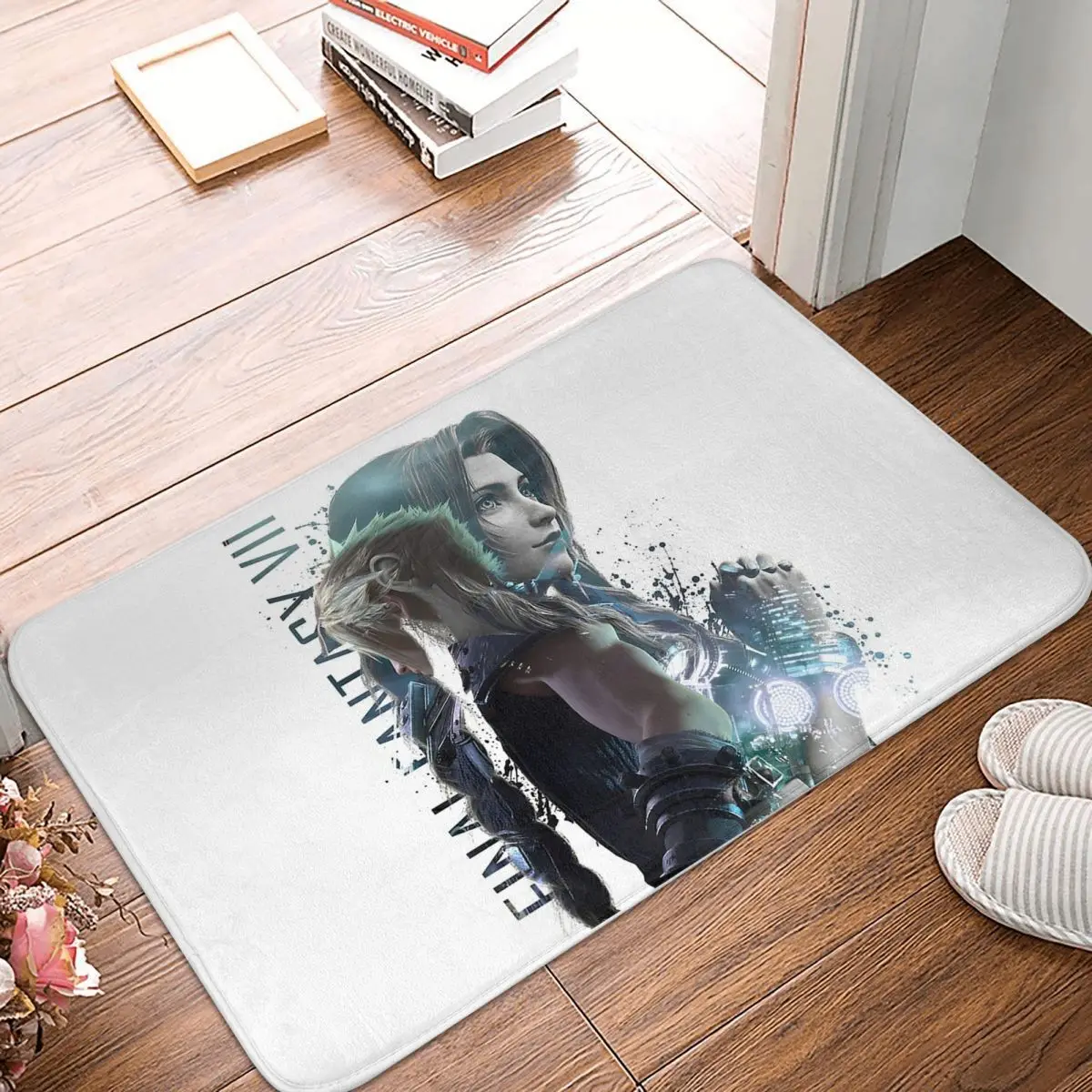 Aerith Final Fantasy 7 Non-slip Doormat Floor Mat Sand Scraping Carpet Rug for Kitchen Entrance Home Balcony Footpad Mats