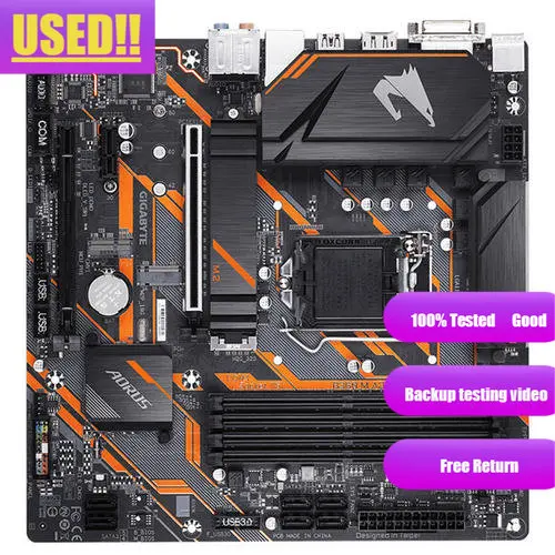 

Gigabyte B360M AORUS PRO original motherboard LGA 1151 DDR4 64GB USB2.0 USB3.1 DVI HDMI desktop motherboards