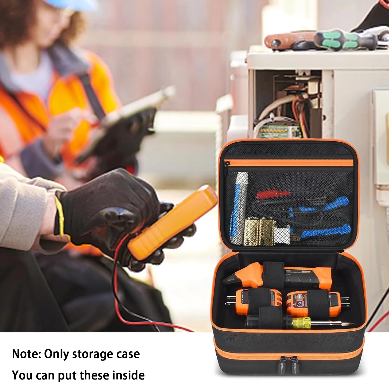 Travel Case Bag Compatible with Klein Tools ET310 AC Circuit Breaker, GFCI Outlet & Electrical Test Kit, Home Tester Kit Storage