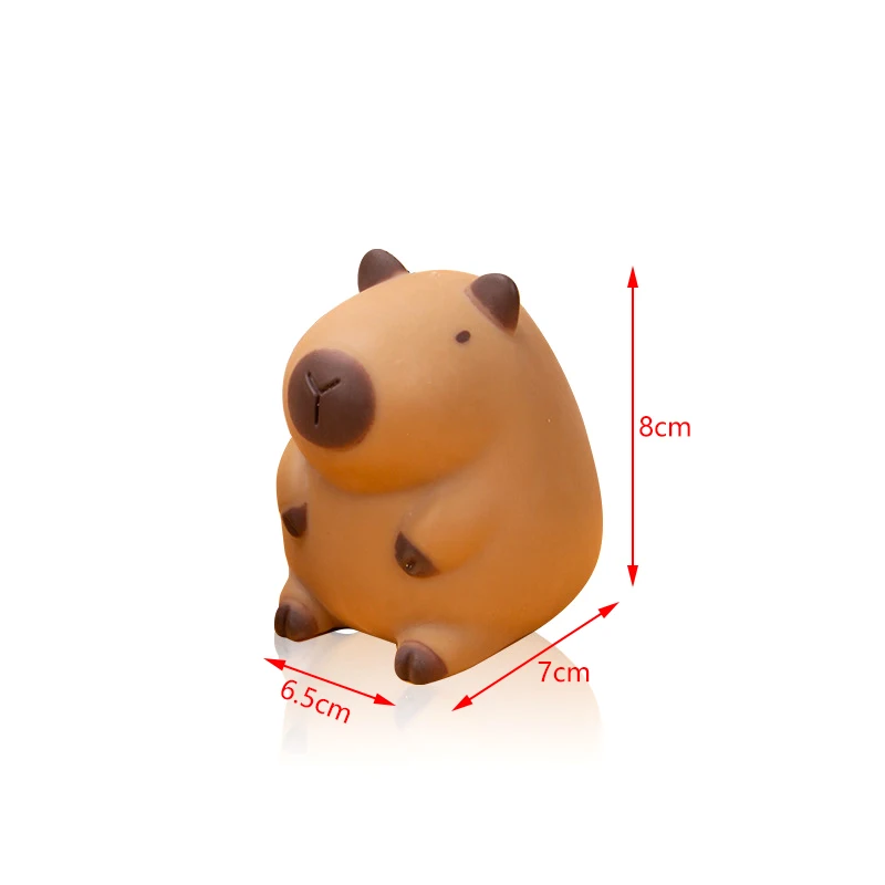 Kawaii Capybara Squeeze Toy Soft Anti Stress Adult Toys Pinch TPR Soft Decompression Stress Reliever Toys For Kids