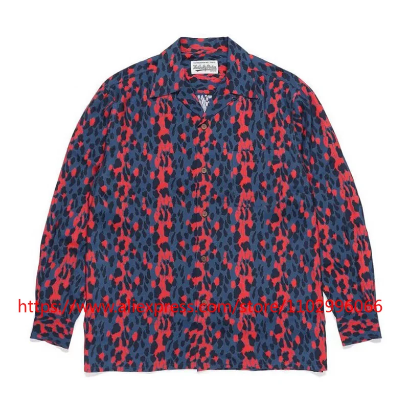American-style Trendy Graffiti Print Wacko Long-sleeved Shirt Streetwear Loose Casual Tops