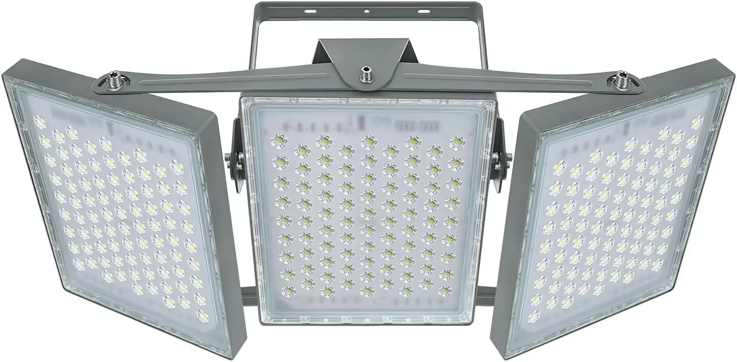 

450W 40500lm Outdoor Lighting with 330° Wider Lighting Angle, 5000K, 3 Adjustable Heads