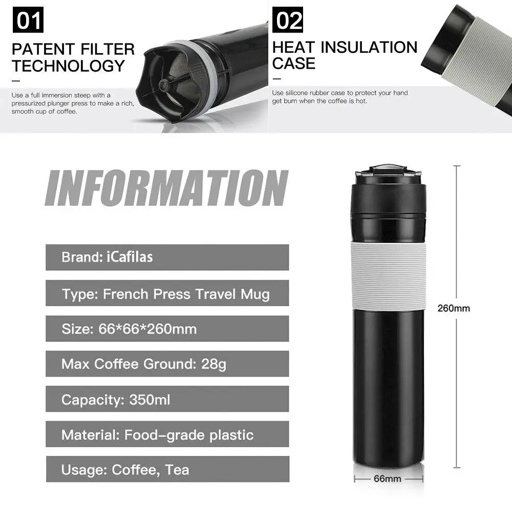 i Cafilas Portable French Pres - French Press Coffee & Tea 리뷰 및 가격