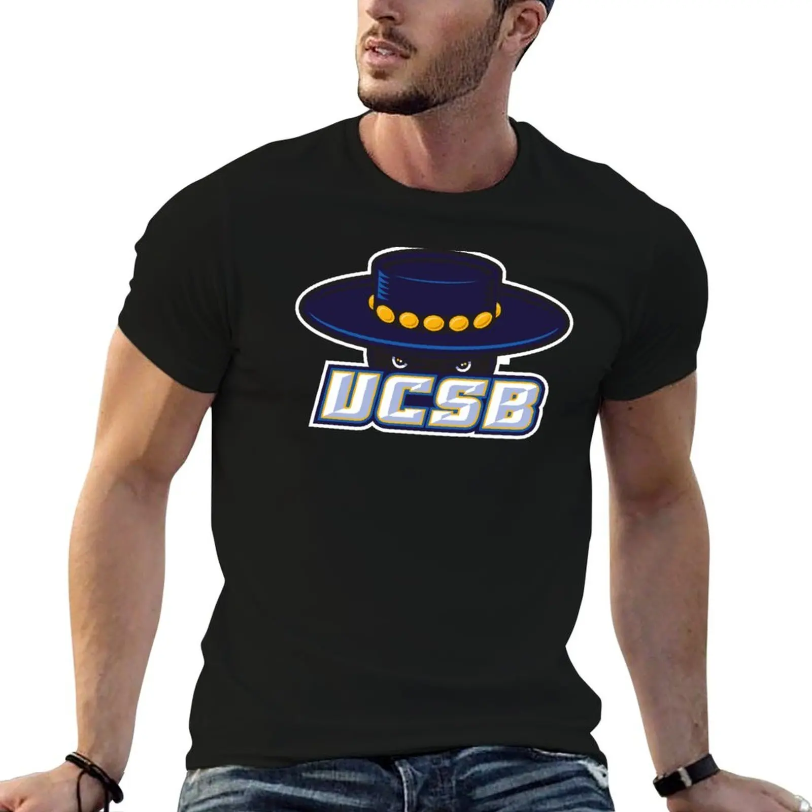 UC Santa Barbara Gauchos T-Shirt basketball graphic tees vintage clothes plain black t shirts men