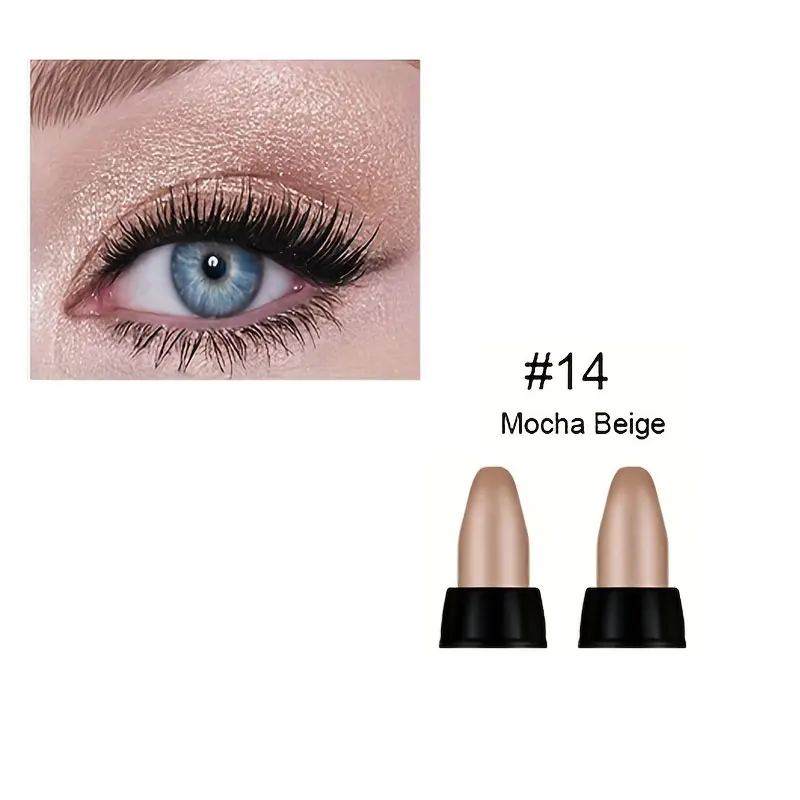 16-kleuren parelmoer eyeliner, kleur glitter waterdichte langdurige oogmake-up niet-vlekkende eyeliner