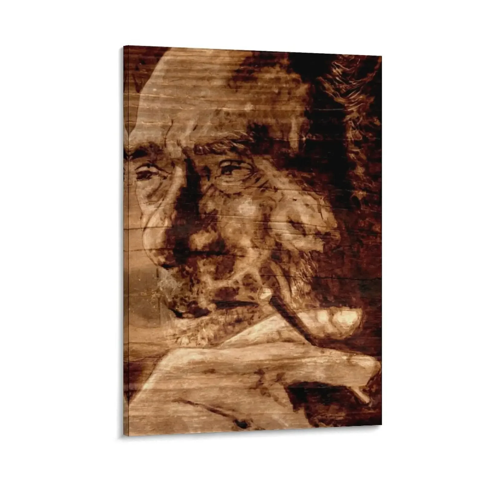

Charles BUKOWSKI - WOOD - quote Canvas Painting room decorations aesthetic vintage home decor posters
