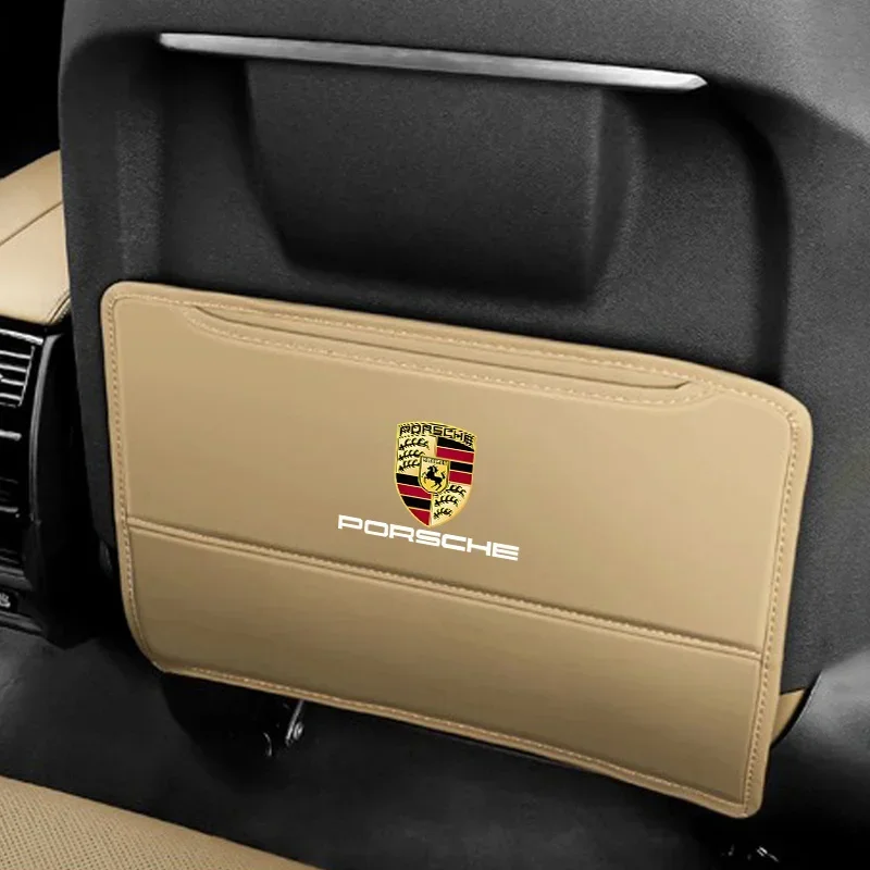 Tappetino di protezione per lo schienale del seggiolino auto Prevenire lo sporco Anti Kick Pad per Porsche Cayenne Panamera Macan 911 718 928 Taycan Cayman 918 Pajun