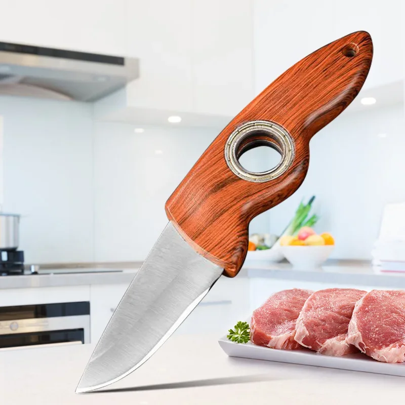 Chef Cleaver Utility Barbecue Knife Slicing Fish Fruit Steak Knife Plastic Handle Kitchen Knives Hand Forge Boning Butcher Knife