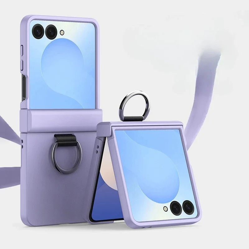 Ring-Klapp-Handyhülle für Samsung Galaxy Z Flip 7, 6, 5, 4, 3, Z Flip7 FE All-Inclusive-Scharnierschutz, stoßfeste Abdeckung – Detail 11