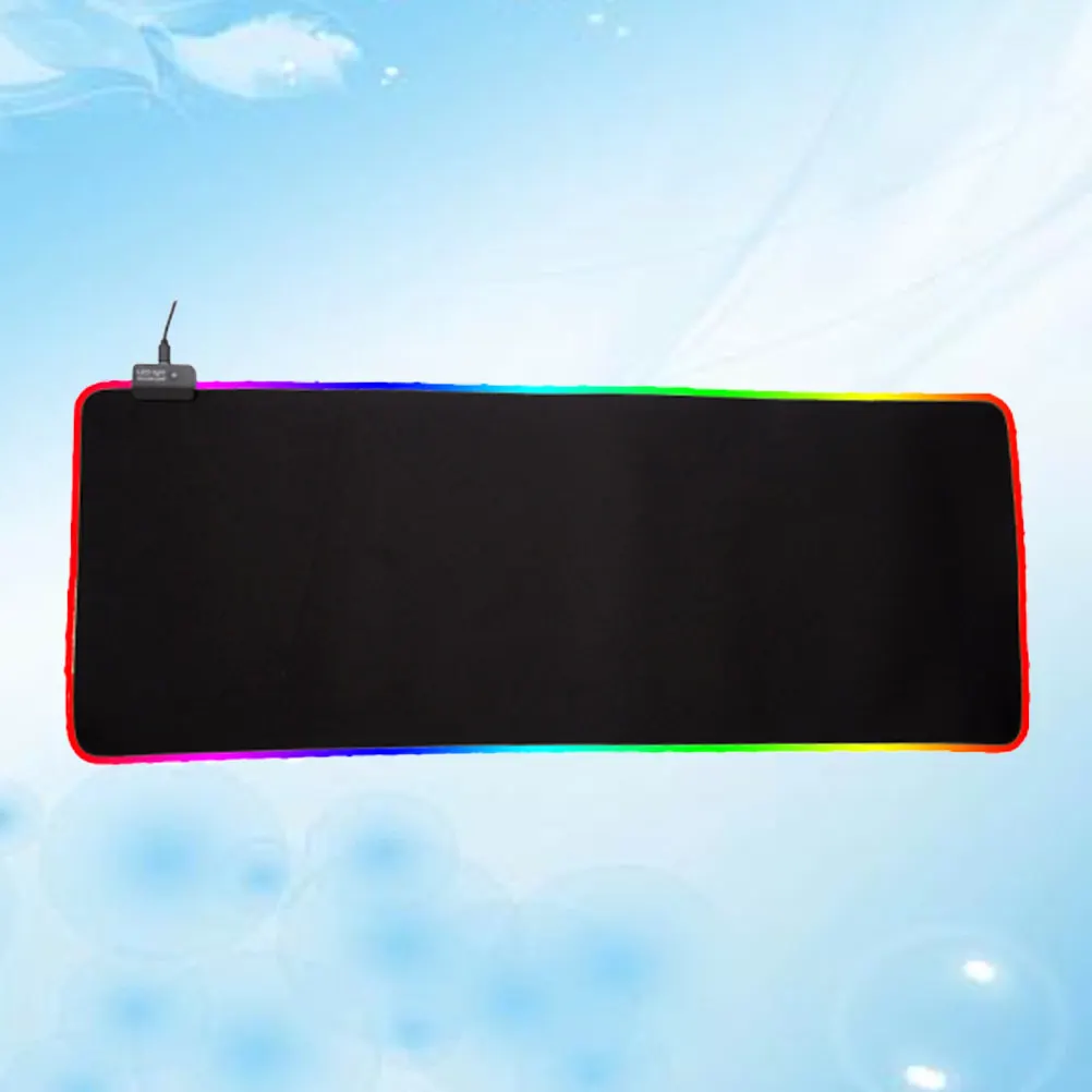 

Светящийся игровой коврик для мыши RGB, черный, 3 мм, большой, противоскользящий, с отсоединяемым USB-кабелем, складной, для дома и офиса