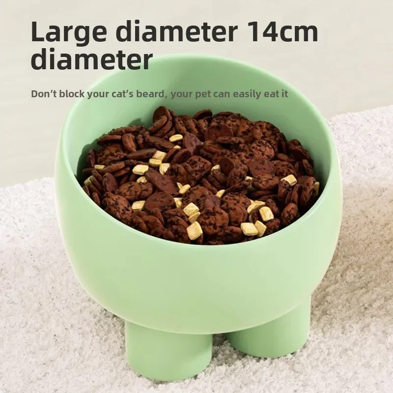

Macaron elephant leg cat bowl large capacity pet bowl neck protection anti-knock cat food basin dog basin