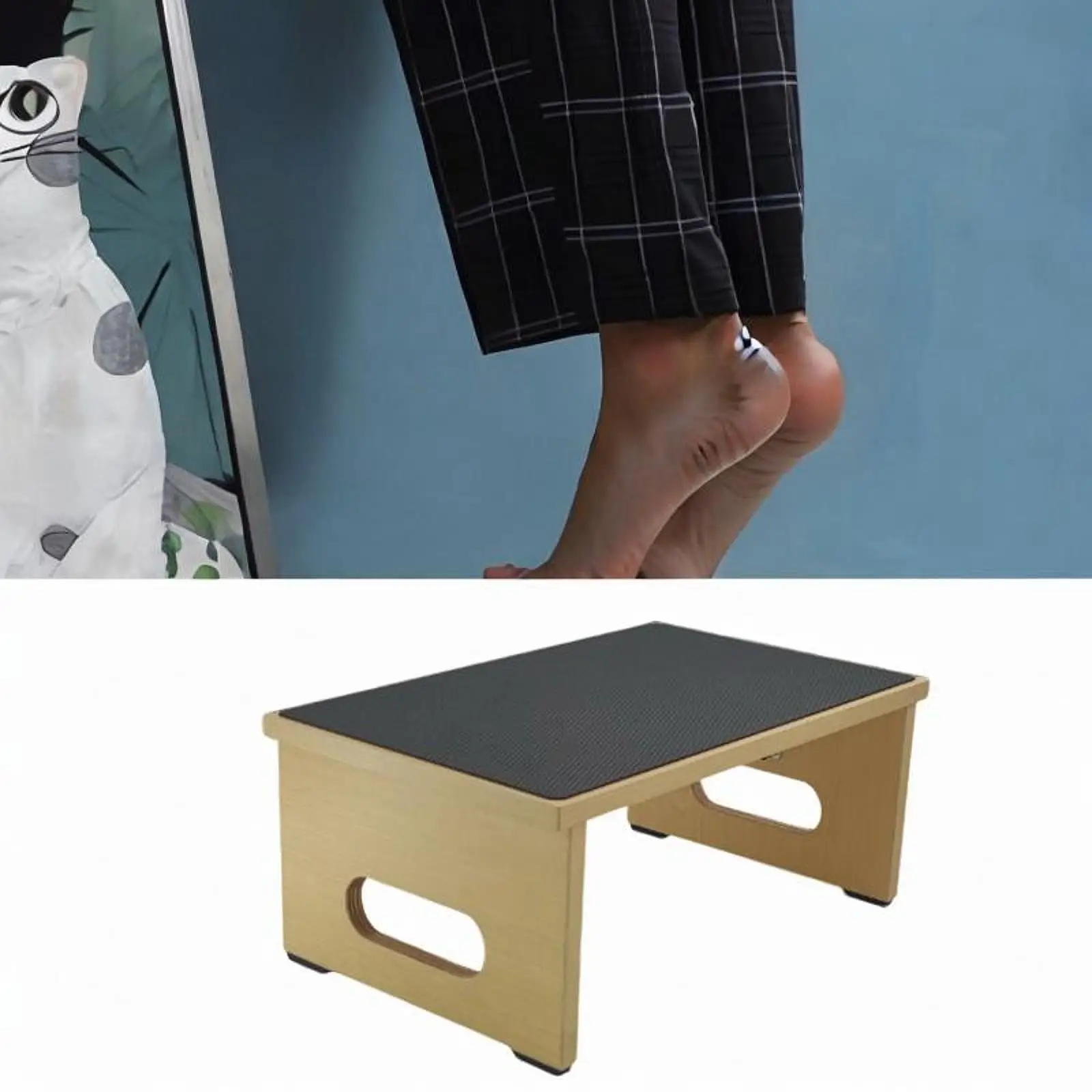

Step Stool Wooden Bed Step for High Bed Stepping Stool for Kitchen Bedroom Bedside