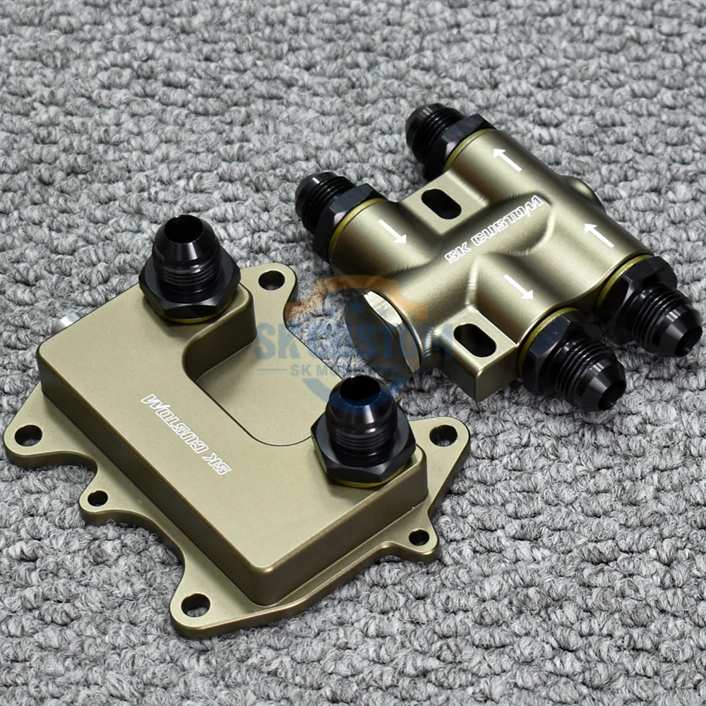 SK CUSTOM OE: 03L117021C Adaptador del enfriador de aceite del motor diésel para Volkswagen Audi EA188 2.0 TDI CBAB CBBB CBDB CBDA CAGA CAHA