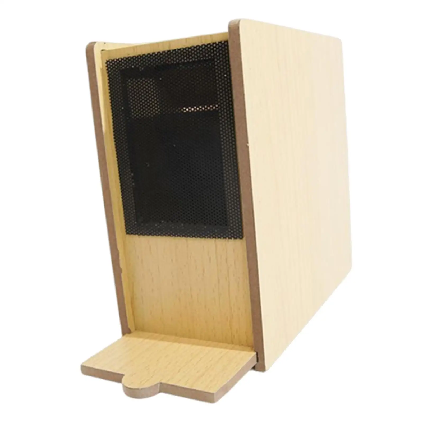 

Bird Food Skin Blower Wooden Chaff Separator Millet Husk Cleaning Machine Grain Winnower Tool for Feeding Birds at Home