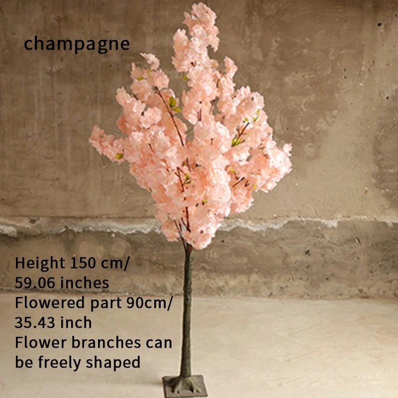 Artificial Flower Cherry Blossom Wishing Tree Christmas Decor Wedding Table Centerpiece Hotel Store Home Display Sakura