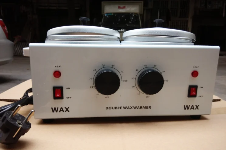 Salon Use Double Adjustable Temperature 500 ML Pot Wax Warmer Heater