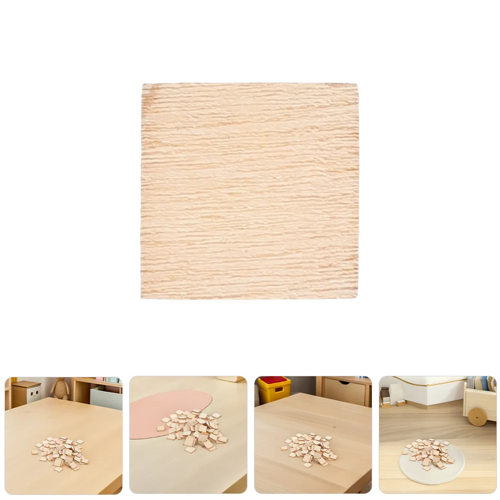 

200 шт. квадратных заготовок из натурального дерева 4 см, необработанные, гладкие, для поделок, идеально подходят для окрашивания, росписи, изготовления подставок под кружки, свадебного декора