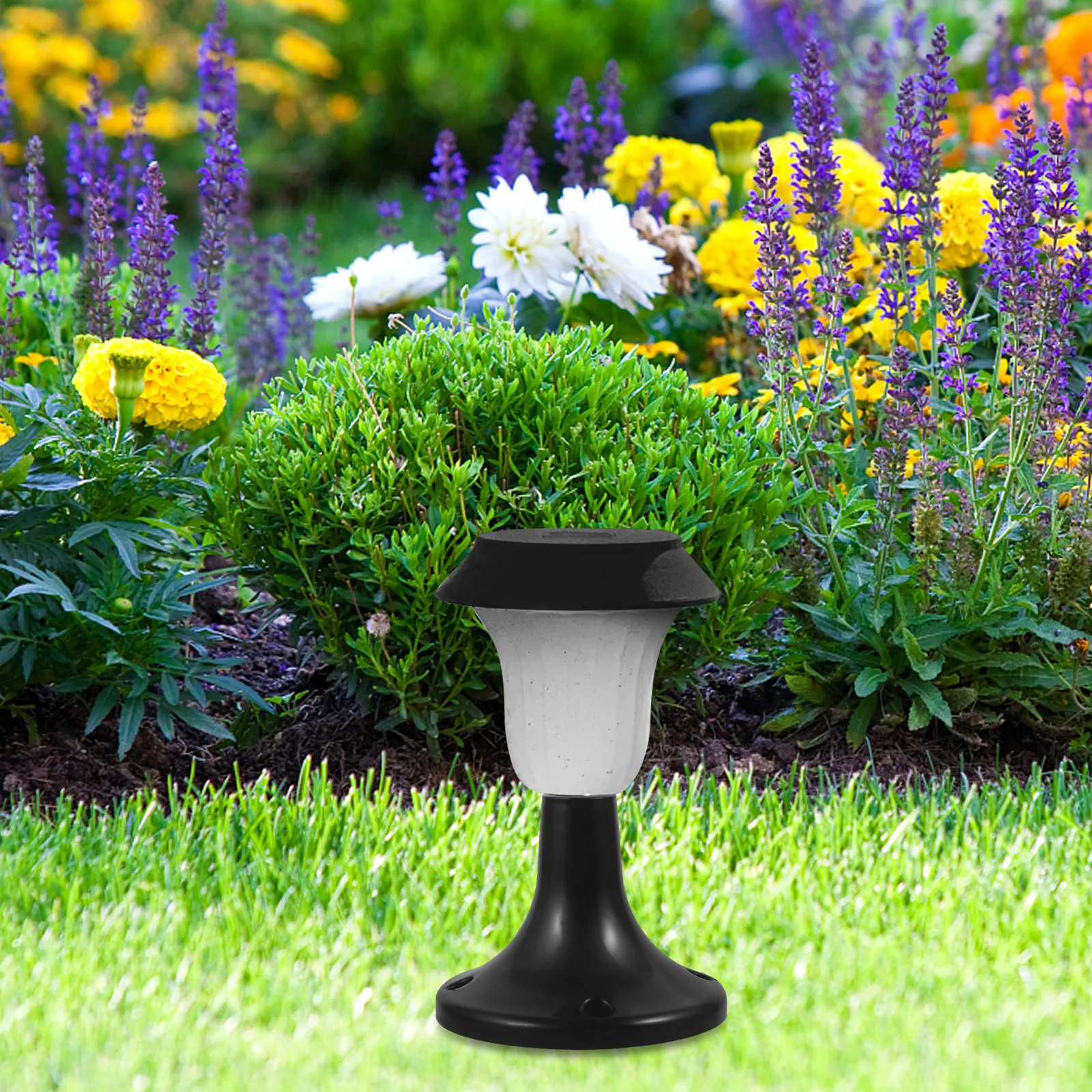 

2 шт. пластиковые износостойкие основания для садовых светильников, устойчивые опоры для уличных ландшафтных светильников на солнечных батареях для двора и дорожек