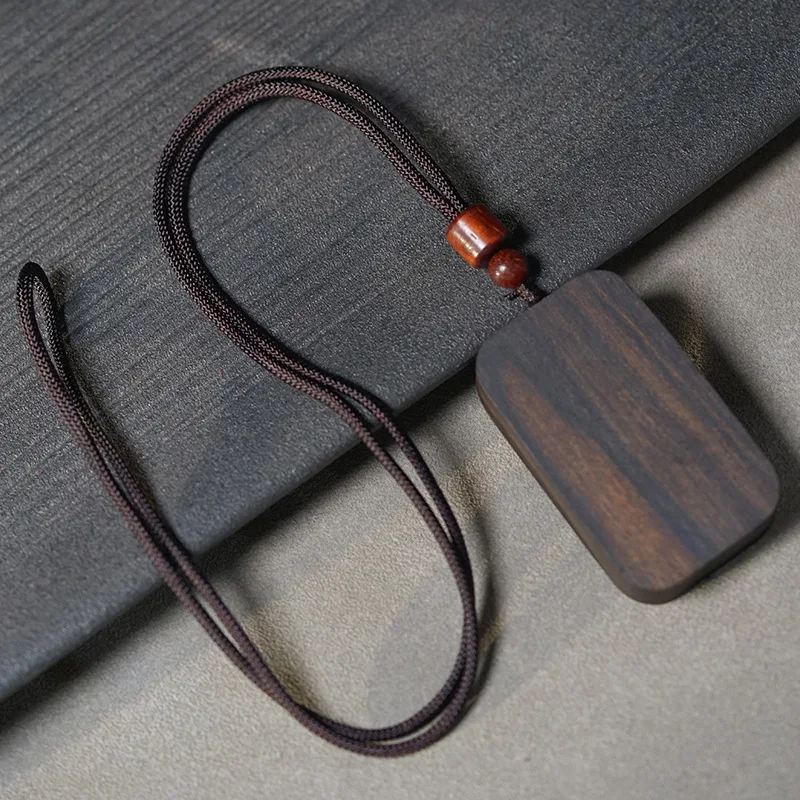 

Aquilaria Agallocha Plain Surface Peace Safe Tag Cultural Play Pendant Craft Small Ornament Jewelry