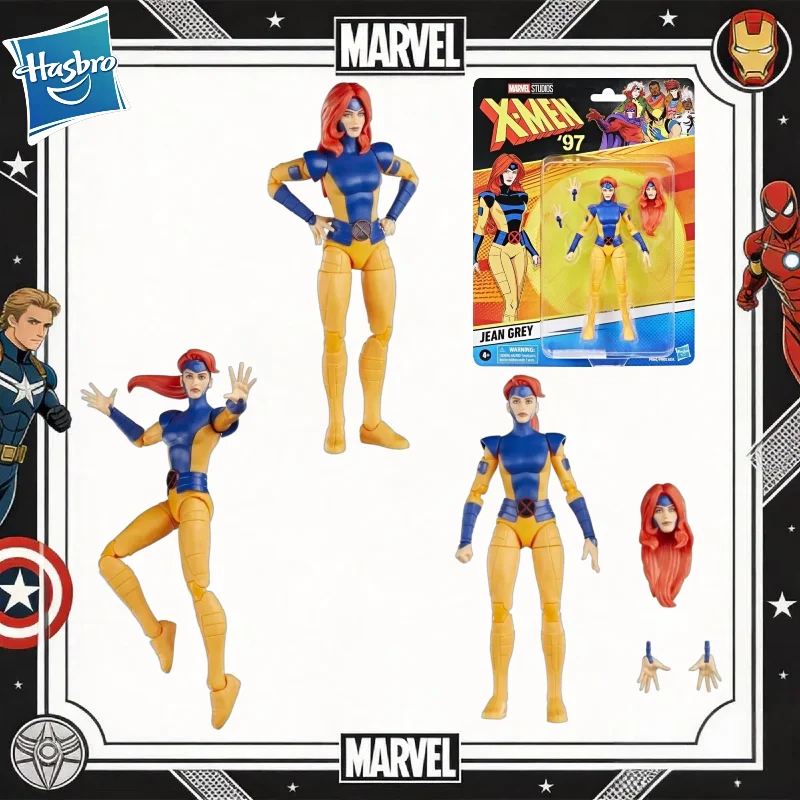

【IN STOCK】Hasbro Marvel Legends X-Men '97 Animated Jean Grey 6" Action Figure, 100% Original Collectible Toy Gift