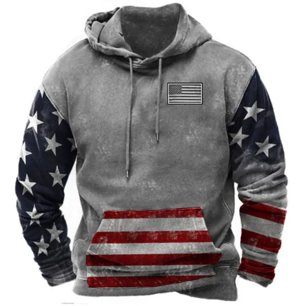 Fashion 3D Print USA Hoodie Men Women Hoodies Streetwear Oversized Pullovers Hooded Sweatshirts Male Tops Tracksuit Men