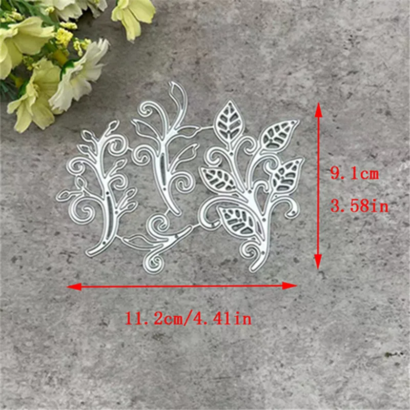 Leaf 4 Metal Cutting Dies Stencils For DIY Scrapbooking Decorative Embossing Handcraft Template