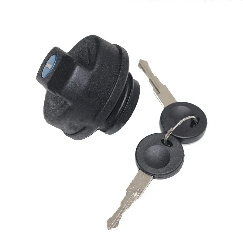 1set Fuel Tank Filler Cap with 2 Keys Black ABS Petrol Locking Lid Fit for Citroen C1 Peugeot 107 Ford Mondeo Car Accessories