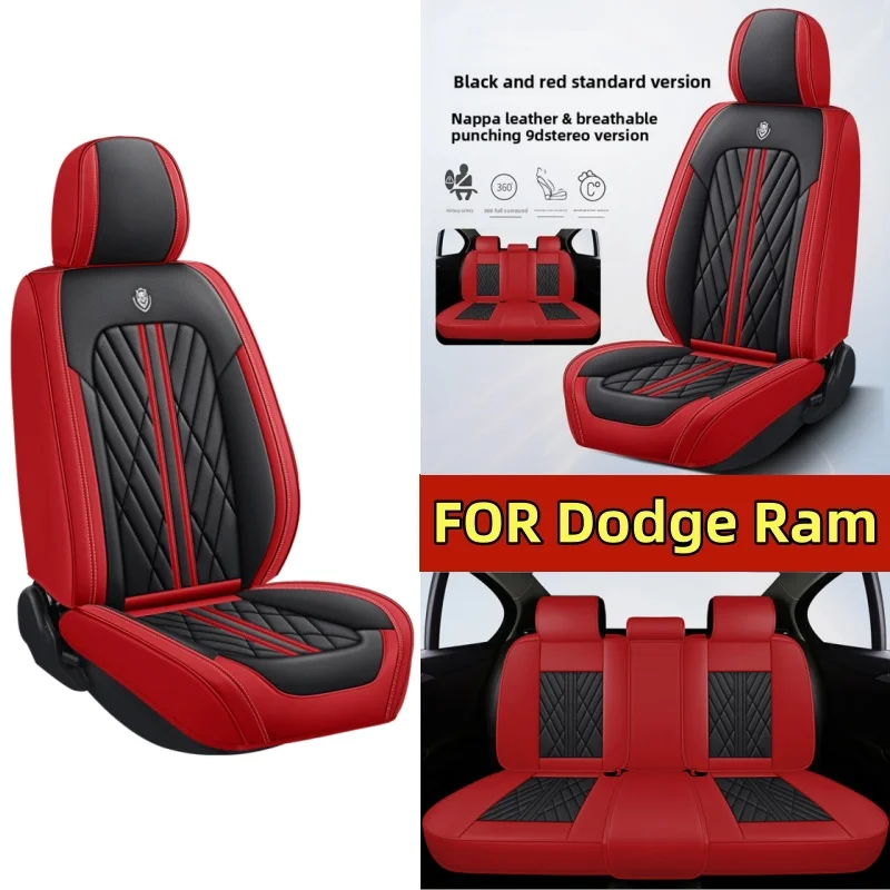 

Чехол на автомобильное сиденье, износостойкий, водонепроницаемый, из искусственной кожи, передний и задний ряд, чехол на 5-местное сиденье, чехол на сиденье с полной оберткой для Dodge Ram