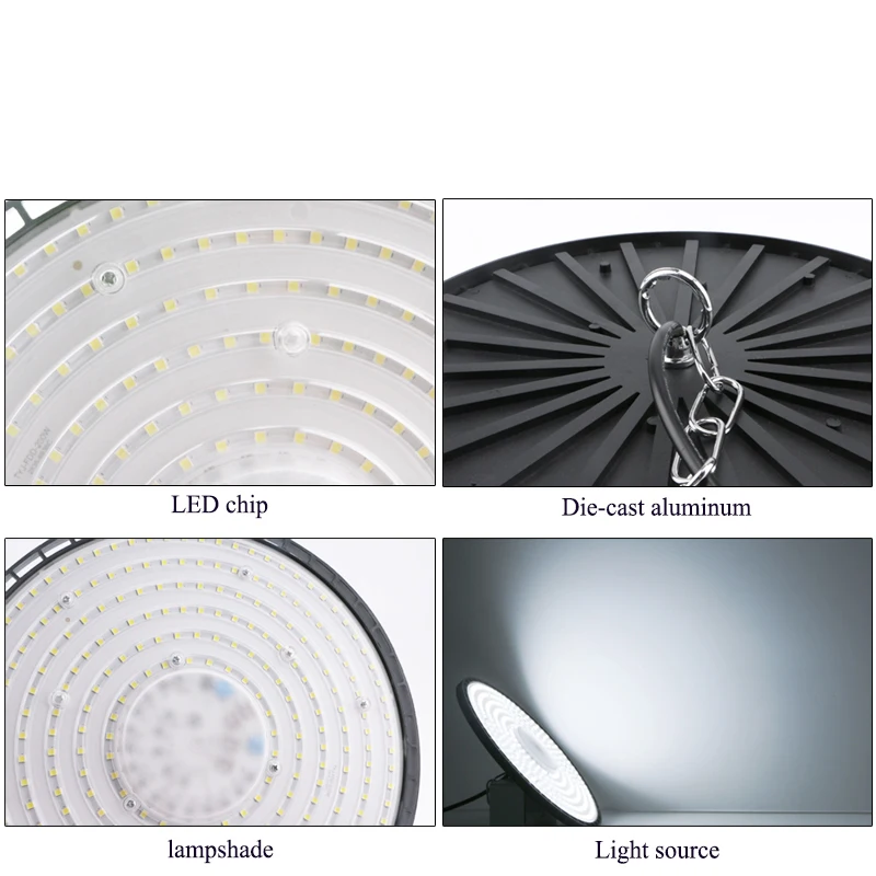 مقاوم للماء LED عالية خليج الخفيفة ، مصباح الصناعية ، المرآب ، مستودع ، الضوء الأبيض ، السوق التجارية ، مصنع ، 100 واط ، 150 واط ، 200 واط ، 6000 كيلو