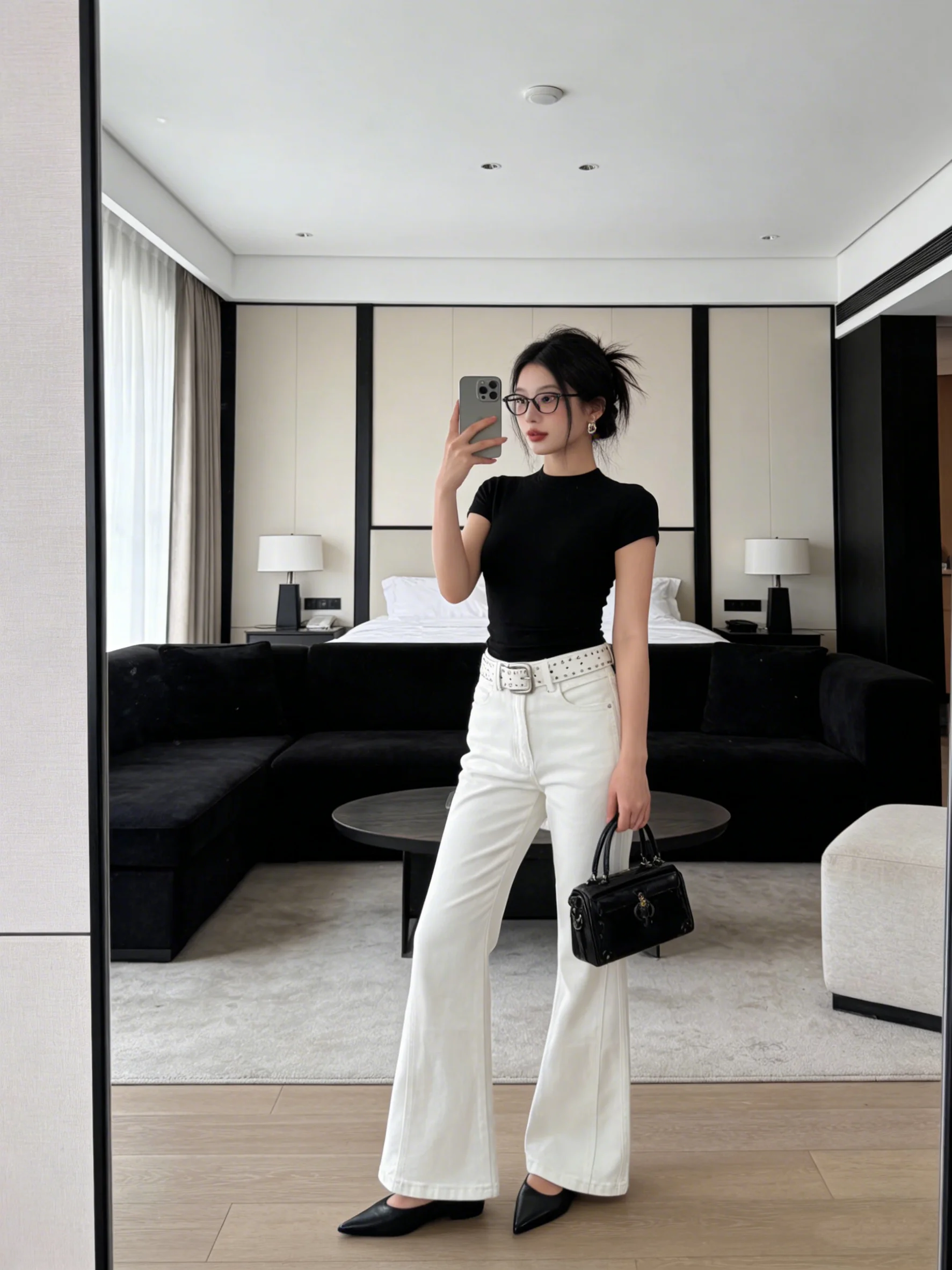 

Washed Denim High Waist Wide Leg Pants Summer Slimming High Quality Simple Match Korean Style Jeans Ladies Casual Trousers