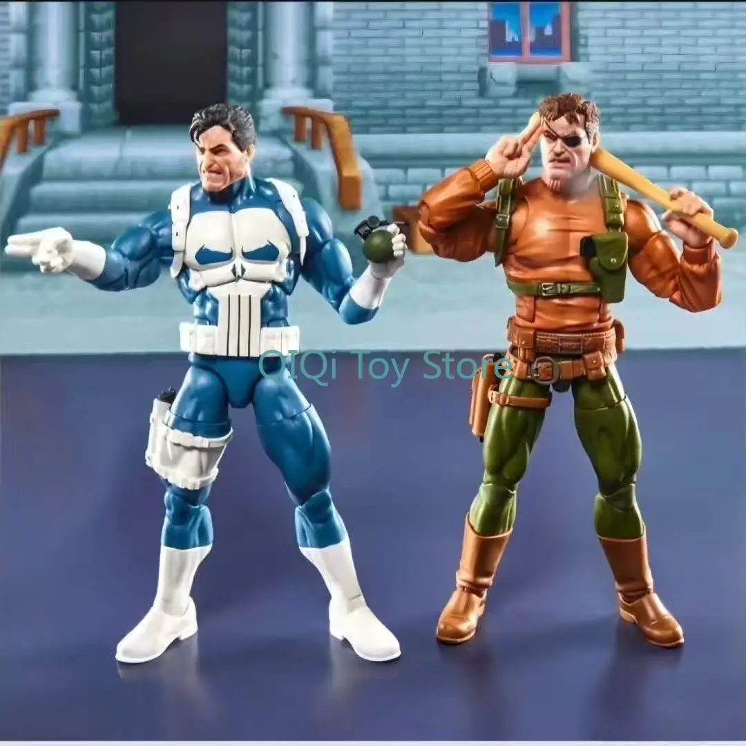 

Hasbro Punisher Nick Fury 2-person set 6-inch movable doll model in stock