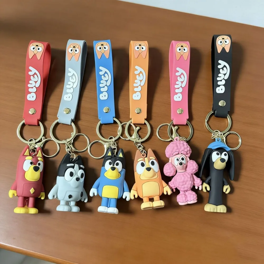 

Хит продаж: Брелок-фигурка Bluey из ПВХ, милый плюшевый аксессуар, креативный подарок, игрушка-кукла