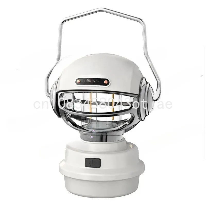 2024Cross-Border New Led Charging Camp Tent Camping Atmosphere Retro Camping Lantern Inspector Toprated Adjustable Lights