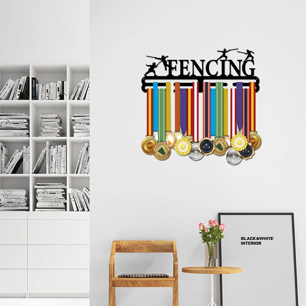 Hekwerk Medaille Hanger Display Concurrentie Medaille Houder Ijzer Sport Medailles Display Frame Ijzeren Haak Voor Muur Opknoping Atleet Gift