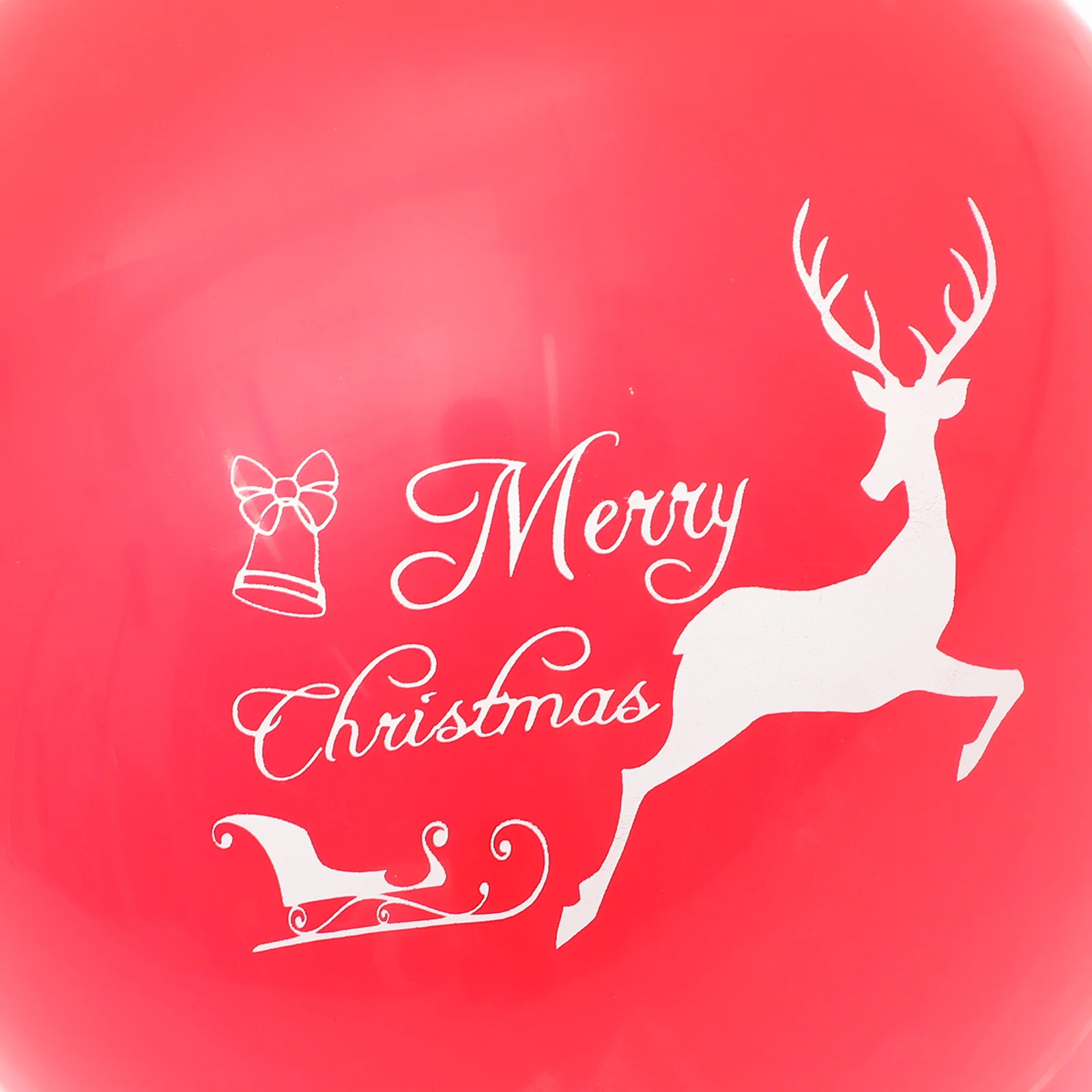 

20 Pcs Elk Printed Balloons Christmas Latex Nontoxic Decorations Assorted Color