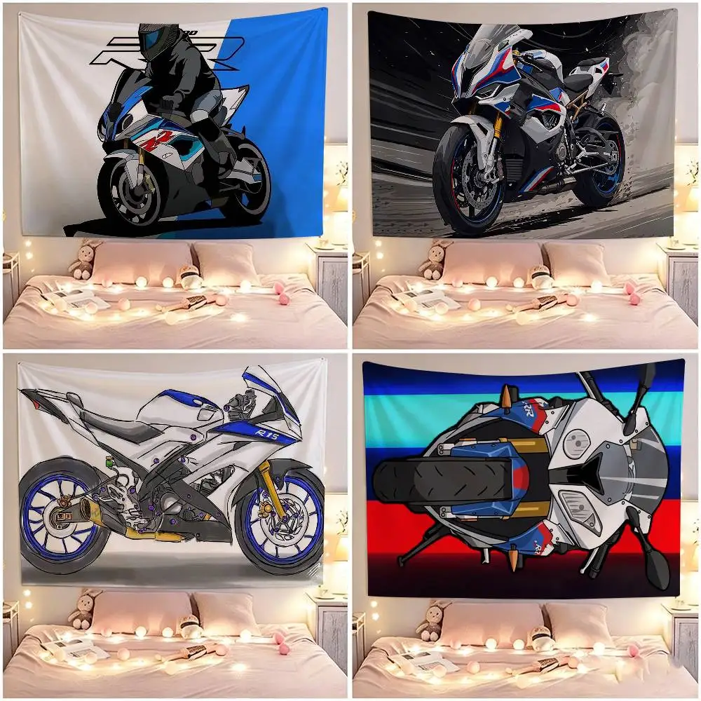 Cool S-s1000rr motorcycle  Flags Wall Hanging Tapestry Outdoor Garage Room Decorative flag Background Blanket