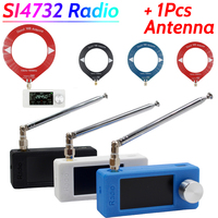 SI4732 0.5-108mhz Portable Radio 1.9inch IPS Screen Pocket Mini Radio LSB USB AM FM FM/AM Radio HF SW MW VHF Radio