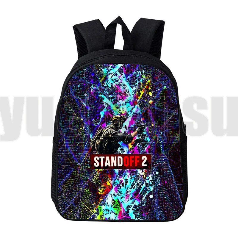 12/16 Inch Shooting Game Bags 3D Print Anime Standoff 2 Backpack Children Cartoon Schoolbags Teenagers Mochila Para Hombre New